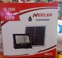 Neelux 100W Super Bright Outdoor Security Solar LED Floodlight