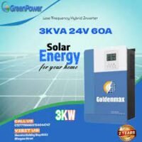 GOLDENMAX 3KVA Low Frequency Hybrid Solar Inverter 24V 60A